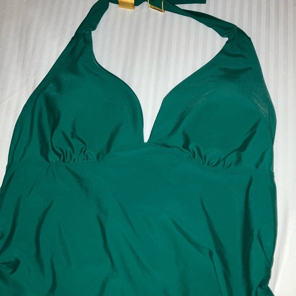 Swim women’s size large Elegant Green halter Top - bathing suit top - Picture 7 of 9